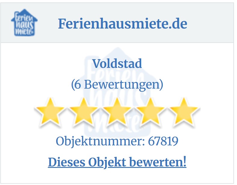 Qualitätssiegel und Gästebewertungen – Feriehus Voldstad